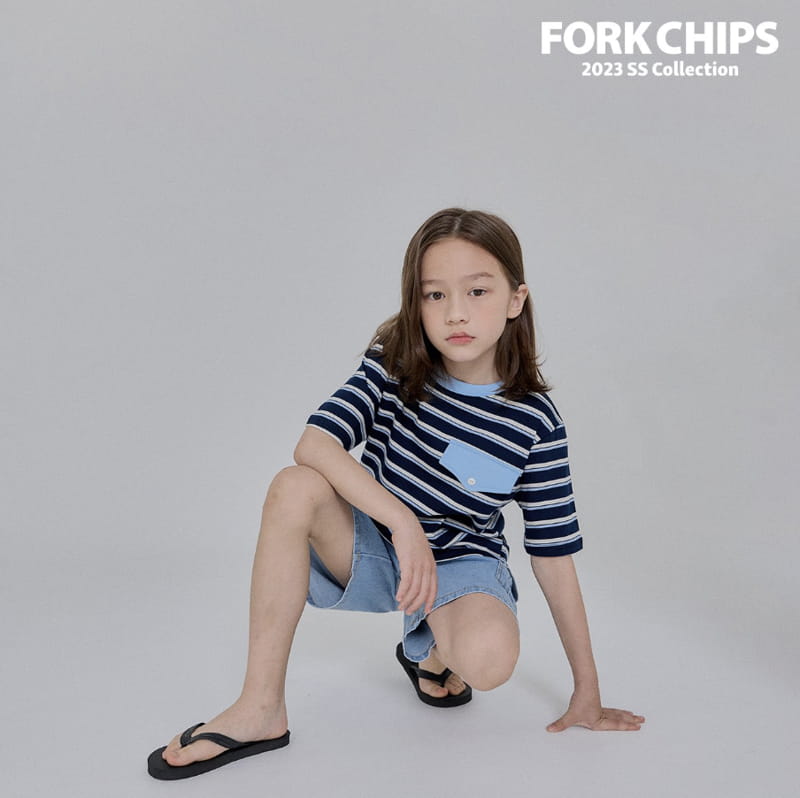 Fork Chips - Korean Children Fashion - #fashionkids - Peanut Pocket Tee - 12