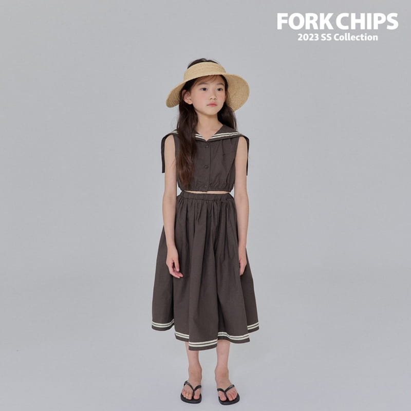 Fork Chips - Korean Children Fashion - #fashionkids - Garden Crop Blouse - 11