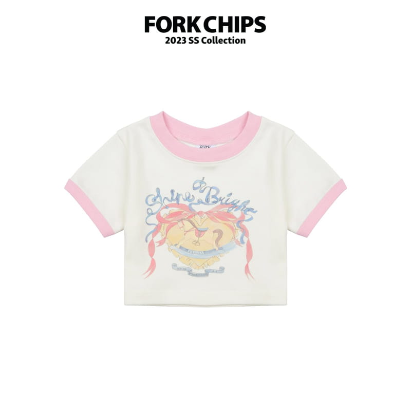 Fork Chips - Korean Children Fashion - #fashionkids - Merry Crop Tee