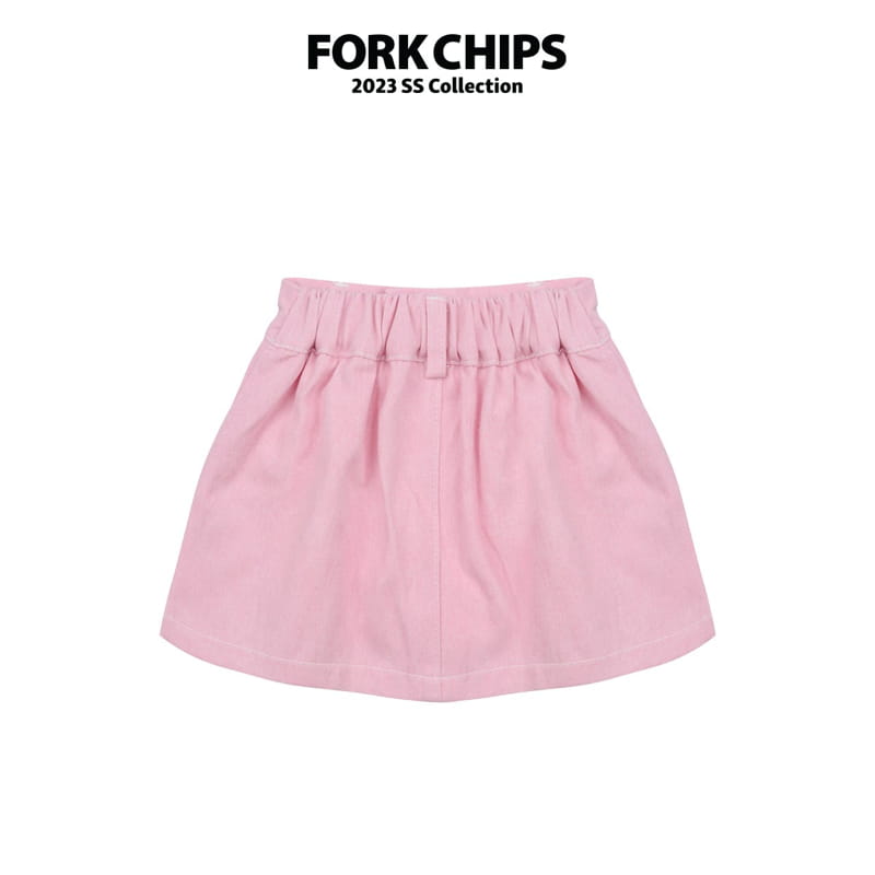 Fork Chips - Korean Children Fashion - #kidsshorts - Blush Mini Skirt