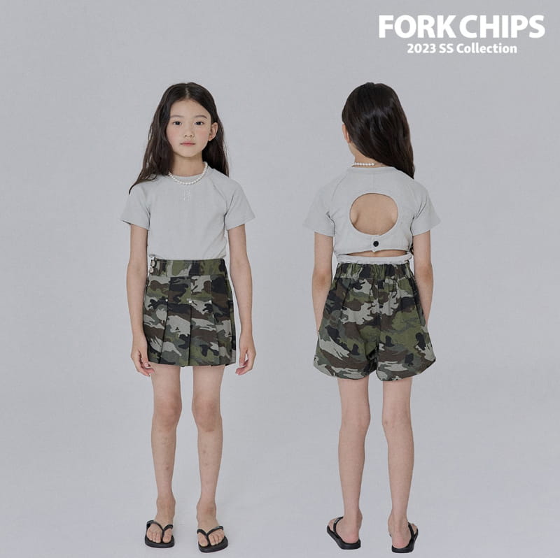 Fork Chips - Korean Children Fashion - #kidzfashiontrend - Sailt Tee - 2