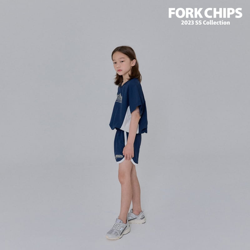 Fork Chips - Korean Children Fashion - #littlefashionista - Dunk Piping Shorts - 9