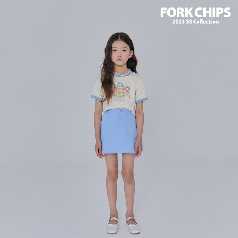 Fork Chips - Korean Children Fashion - #littlefashionista - Blush Mini Skirt - 5