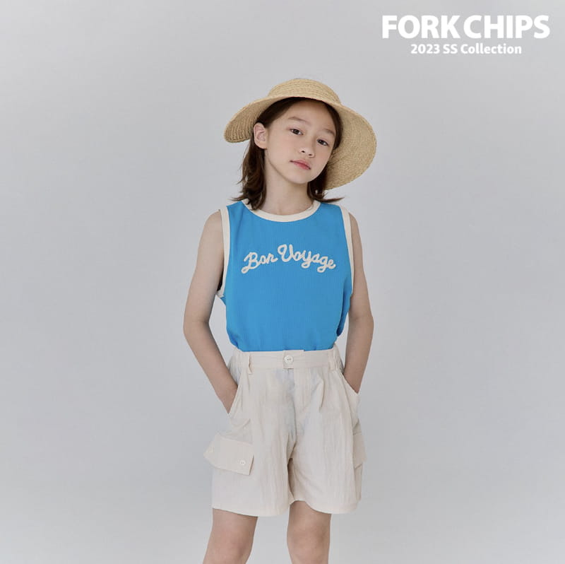 Fork Chips - Korean Children Fashion - #magicofchildhood - Trap Embrodiery Sleeveless - 3