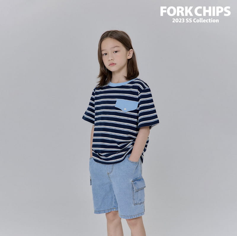 Fork Chips - Korean Children Fashion - #magicofchildhood - Peanut Pocket Tee - 2