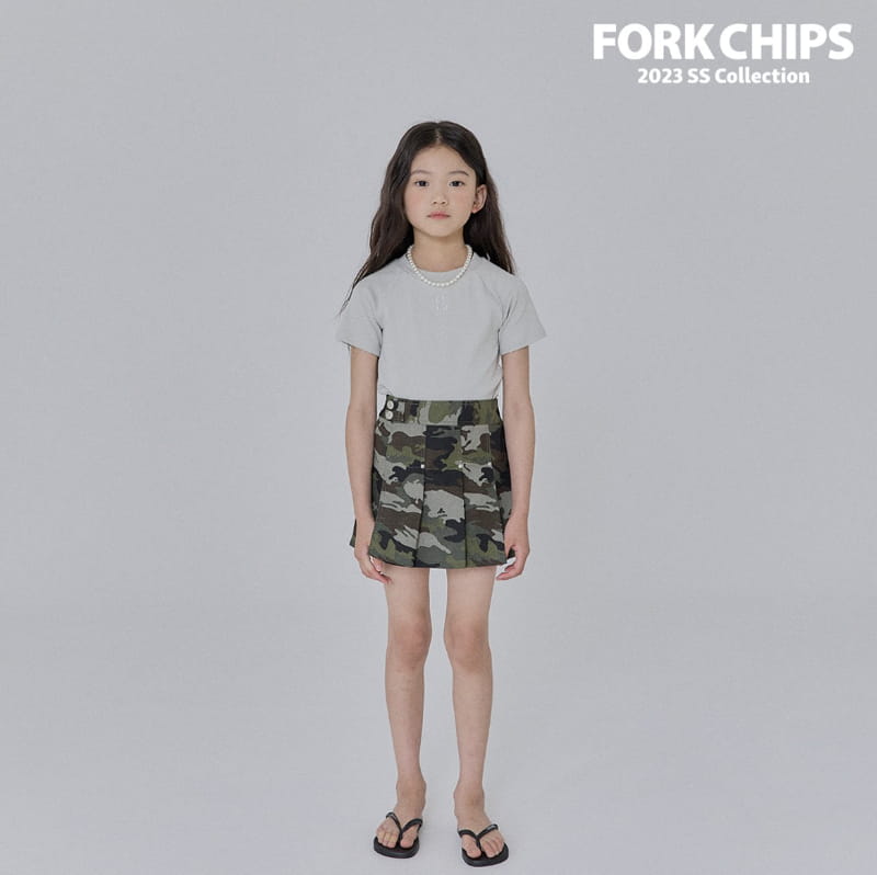 Fork Chips - Korean Children Fashion - #magicofchildhood - Sailt Tee - 5