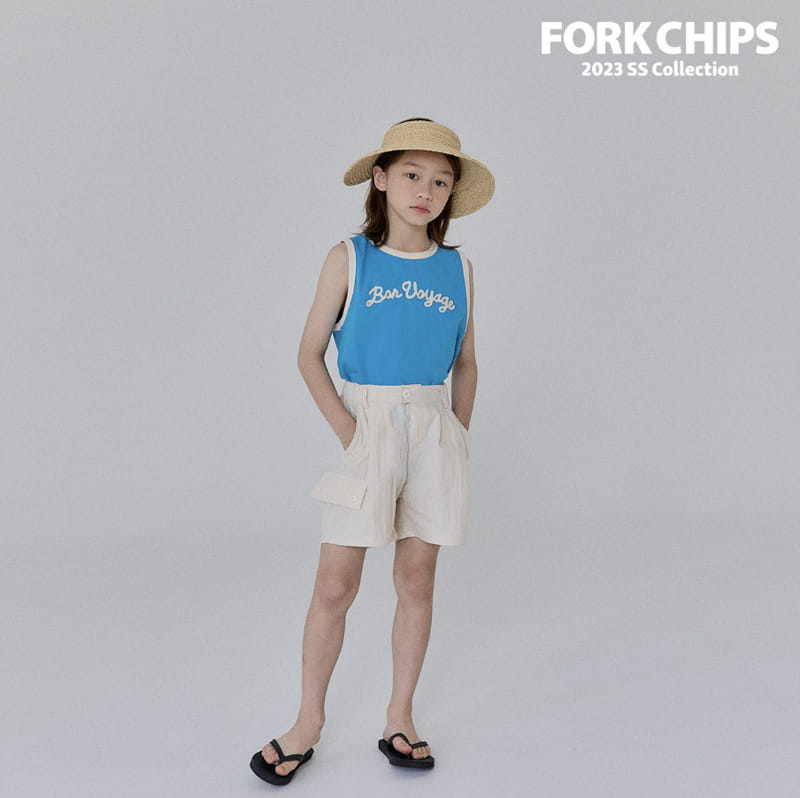 Fork Chips - Korean Children Fashion - #magicofchildhood - Trap Embrodiery Sleeveless - 4