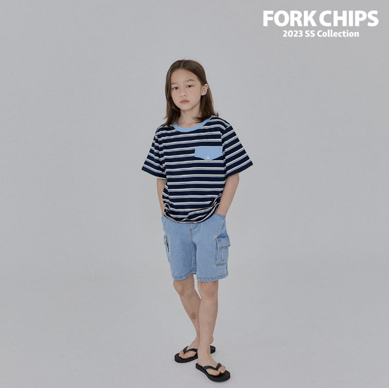 Fork Chips - Korean Children Fashion - #minifashionista - Peanut Pocket Tee - 3