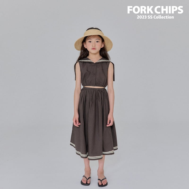 Fork Chips - Korean Children Fashion - #magicofchildhood - Garden Crop Blouse - 4