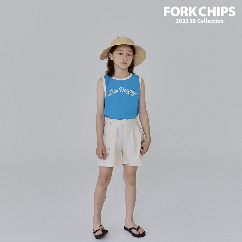 Fork Chips - Korean Children Fashion - #prettylittlegirls - Trap Embrodiery Sleeveless - 5