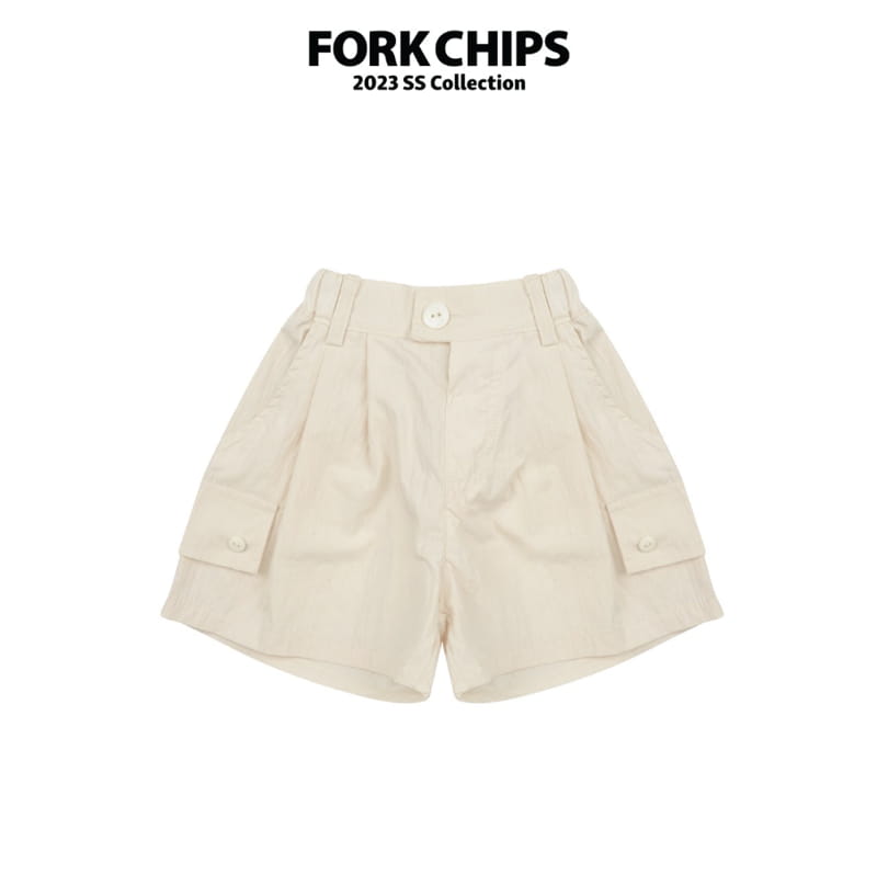 Fork Chips - Korean Children Fashion - #prettylittlegirls - Glem Cargo Shorts - 2