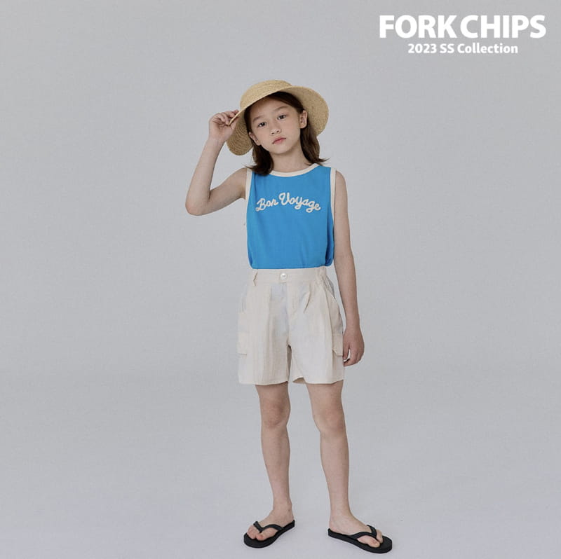 Fork Chips - Korean Children Fashion - #stylishchildhood - Trap Embrodiery Sleeveless - 8