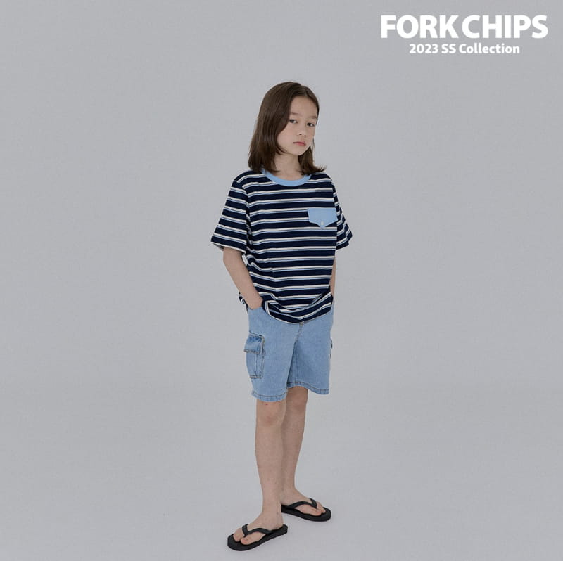 Fork Chips - Korean Children Fashion - #stylishchildhood - Peanut Pocket Tee - 7