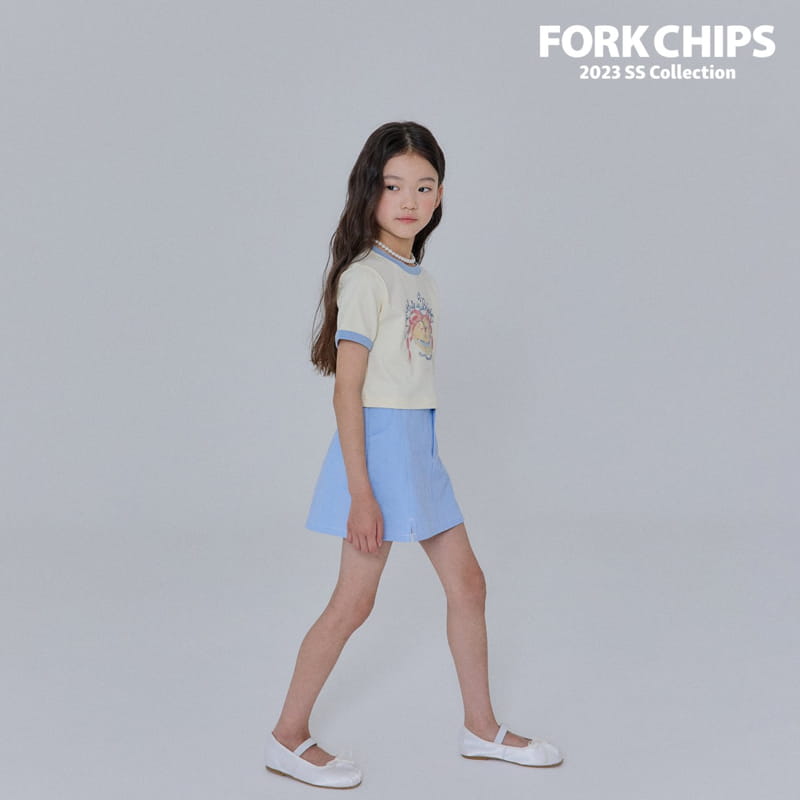 Fork Chips - Korean Children Fashion - #stylishchildhood - Merry Crop Tee - 12