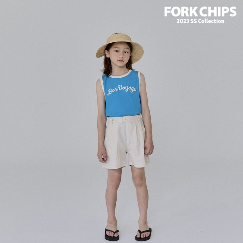 Fork Chips - Korean Children Fashion - #todddlerfashion - Trap Embrodiery Sleeveless - 6