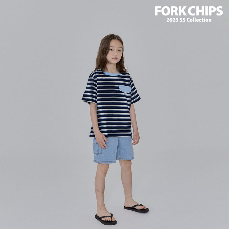 Fork Chips - Korean Children Fashion - #todddlerfashion - Peanut Pocket Tee - 5