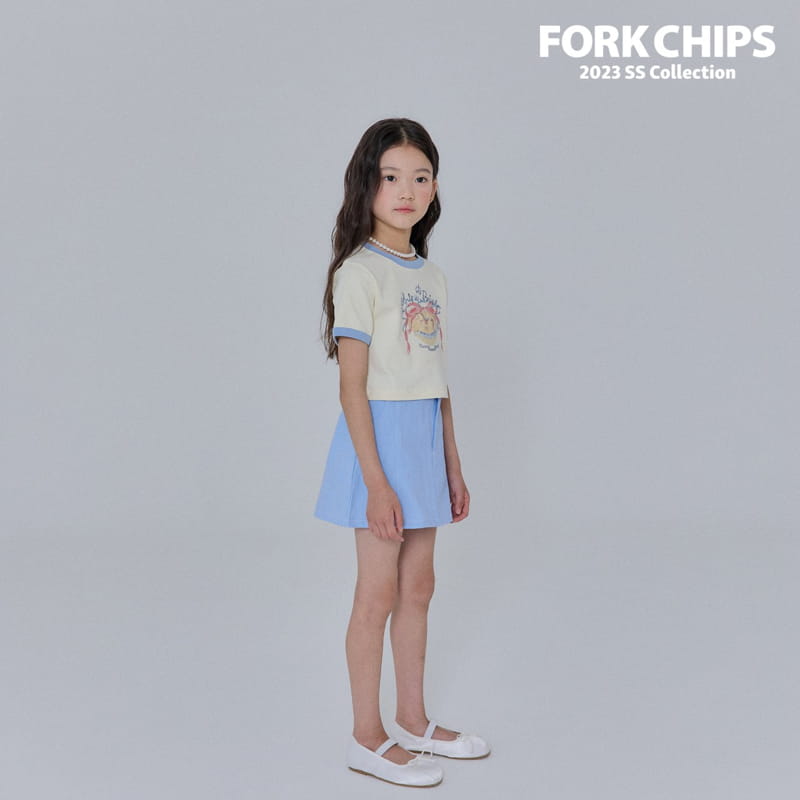 Fork Chips - Korean Children Fashion - #toddlerclothing - Merry Crop Tee - 11