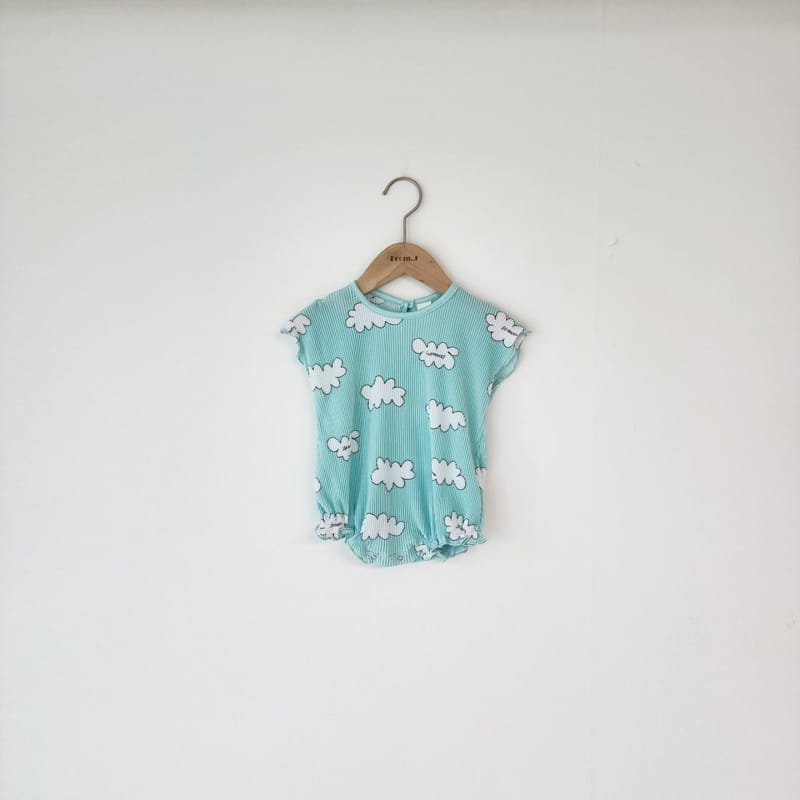 From J - Korean Baby Fashion - #babyoninstagram - Cloud Pleats Bodysuit - 2