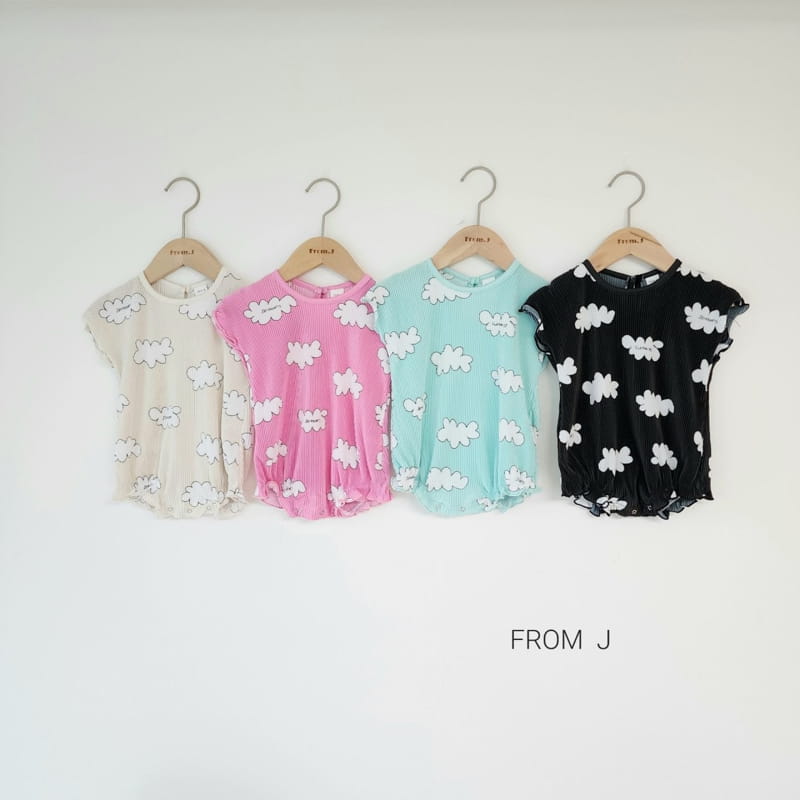 From J - Korean Baby Fashion - #babyoutfit - Cloud Pleats Bodysuit - 5