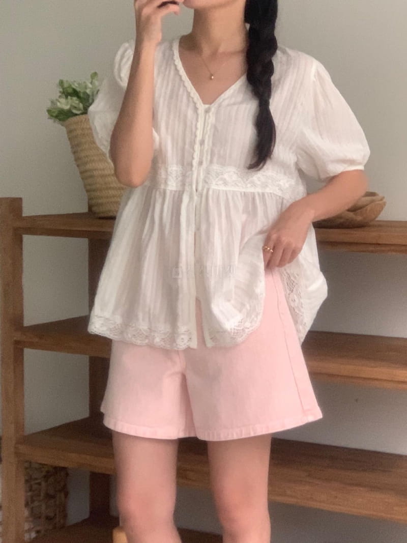 Giggle - Korean Women Fashion - #momslook - Frill Blouse - 6