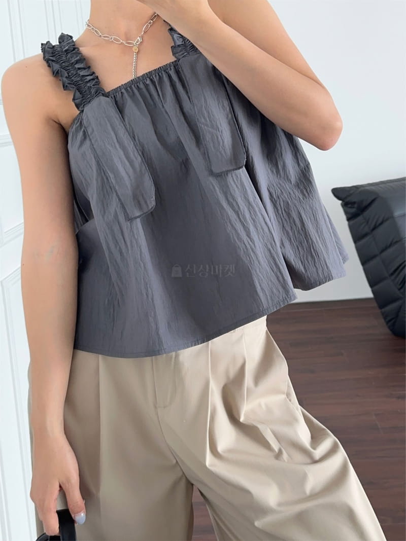 Ginger - Korean Women Fashion - #momslook - Ruffle Sleeveless - 2