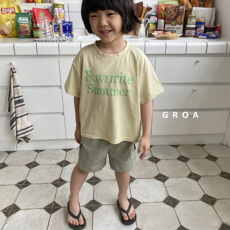 Groa - Korean Children Fashion - #kidsshorts - Favorite Summer Tee with Mom - 9