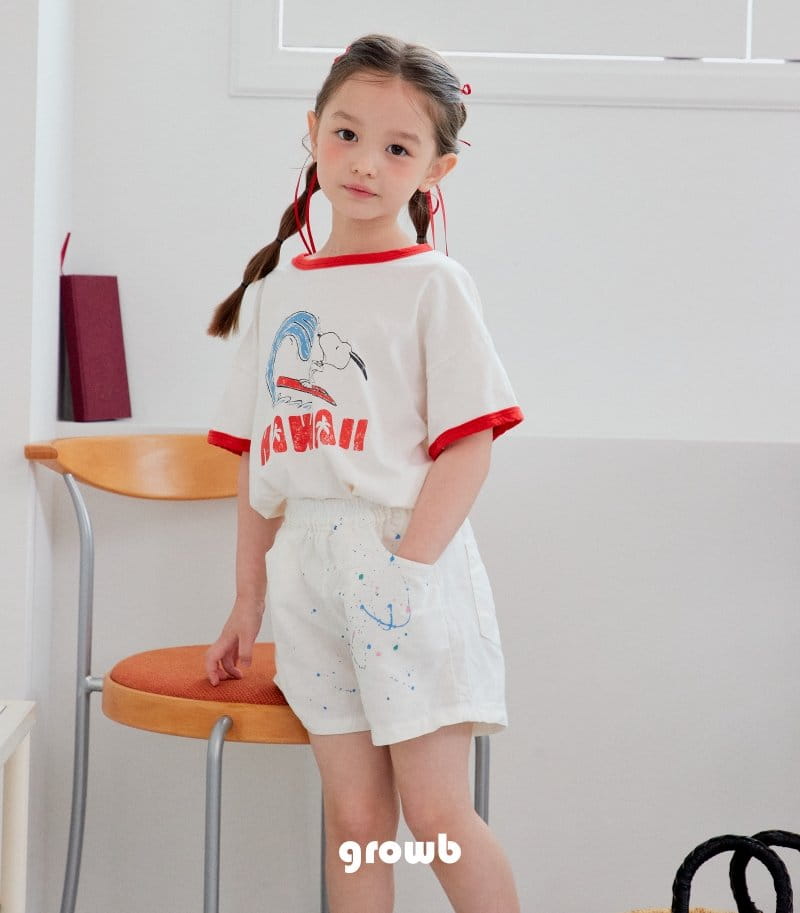 Grow B - Korean Children Fashion - #designkidswear - Paint Pants - 4