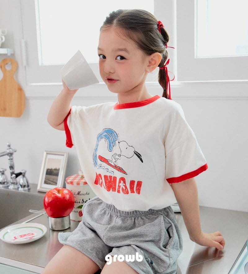 Grow B - Korean Children Fashion - #kidsshorts - Snoop Tee - 3