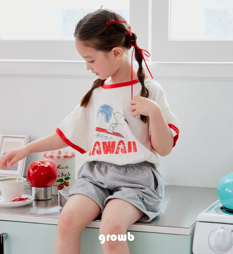 Grow B - Korean Children Fashion - #kidsshorts - Snoop Tee - 4