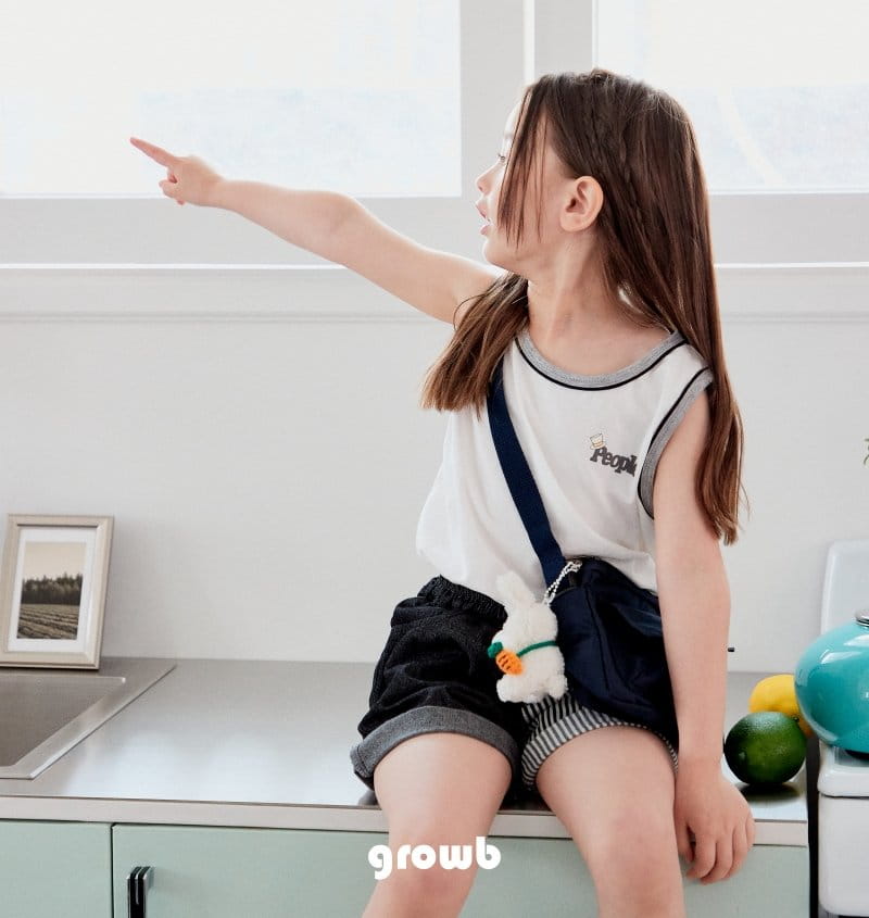 Grow B - Korean Children Fashion - #kidsstore - People Sleeveless - 3