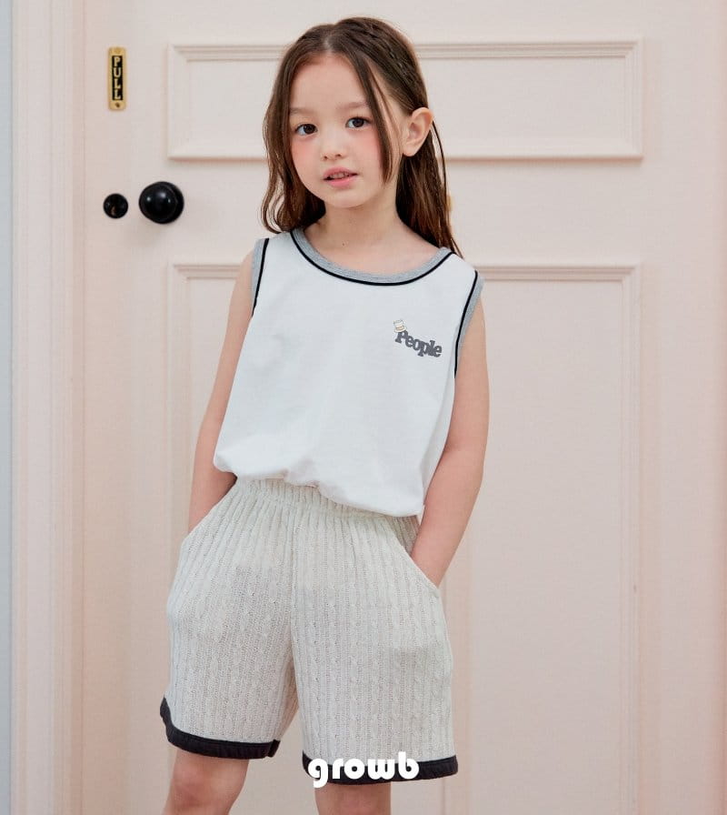 Grow B - Korean Children Fashion - #toddlerclothing - People Sleeveless - 11