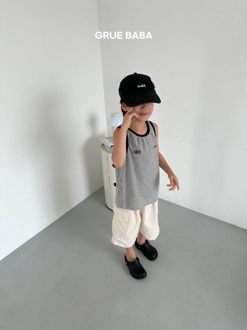 Grue Baba - Korean Children Fashion - #kidsshorts - Milk Sleeveless - 9