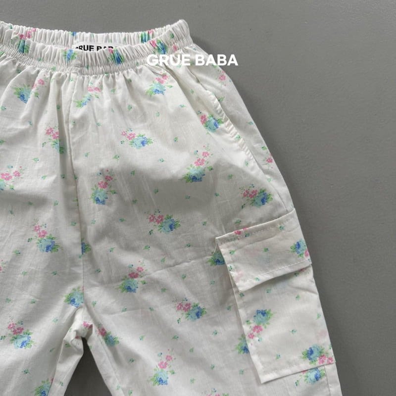 Grue Baba - Korean Children Fashion - #kidsstore - Basrak Pants Flower - 6