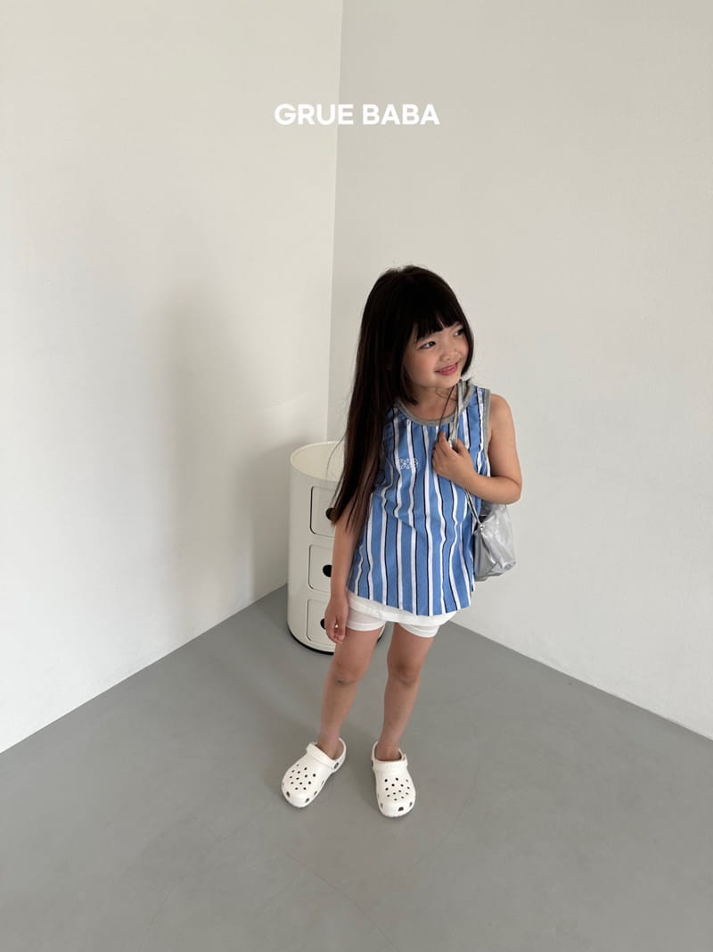 Grue Baba - Korean Children Fashion - #todddlerfashion - Milk Sleeveless