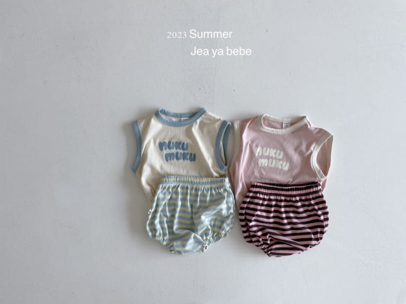 Jeaya & Mymi - Korean Baby Fashion - #onlinebabyshop - Bebe Pastel Top Bottom Set