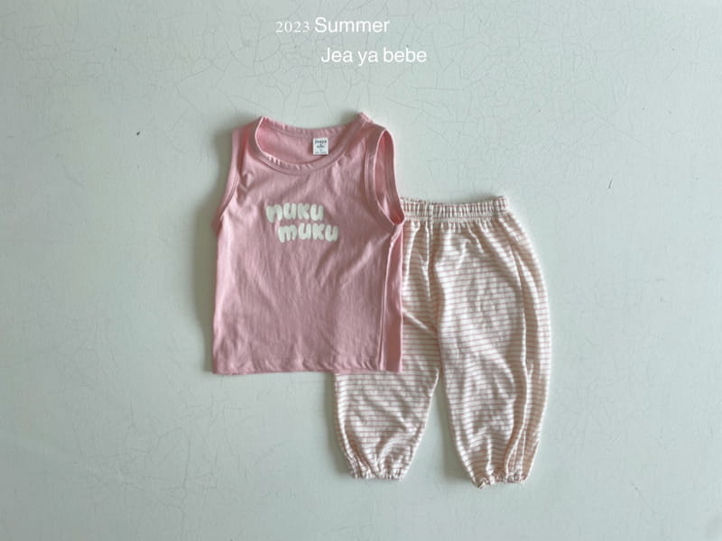 Jeaya & Mymi - Korean Children Fashion - #littlefashionista - Muku Linen Top Bottom Set - 12