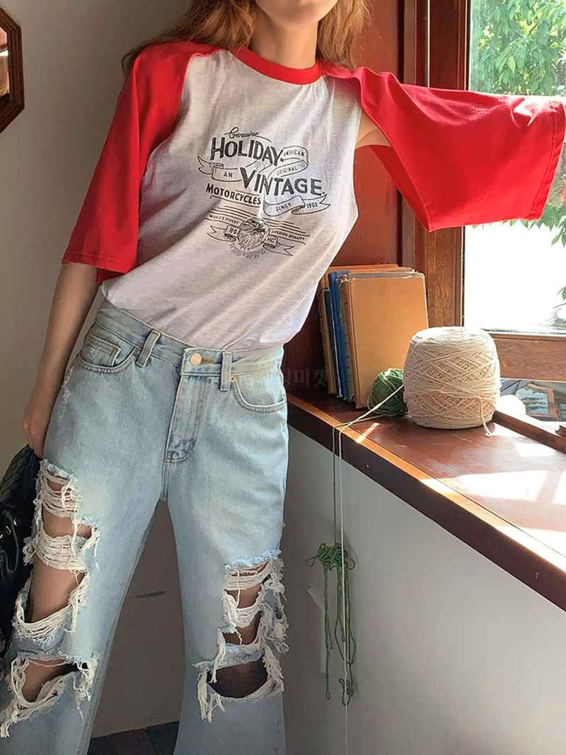 Jkichi - Korean Women Fashion - #momslook - Push Tee - 12