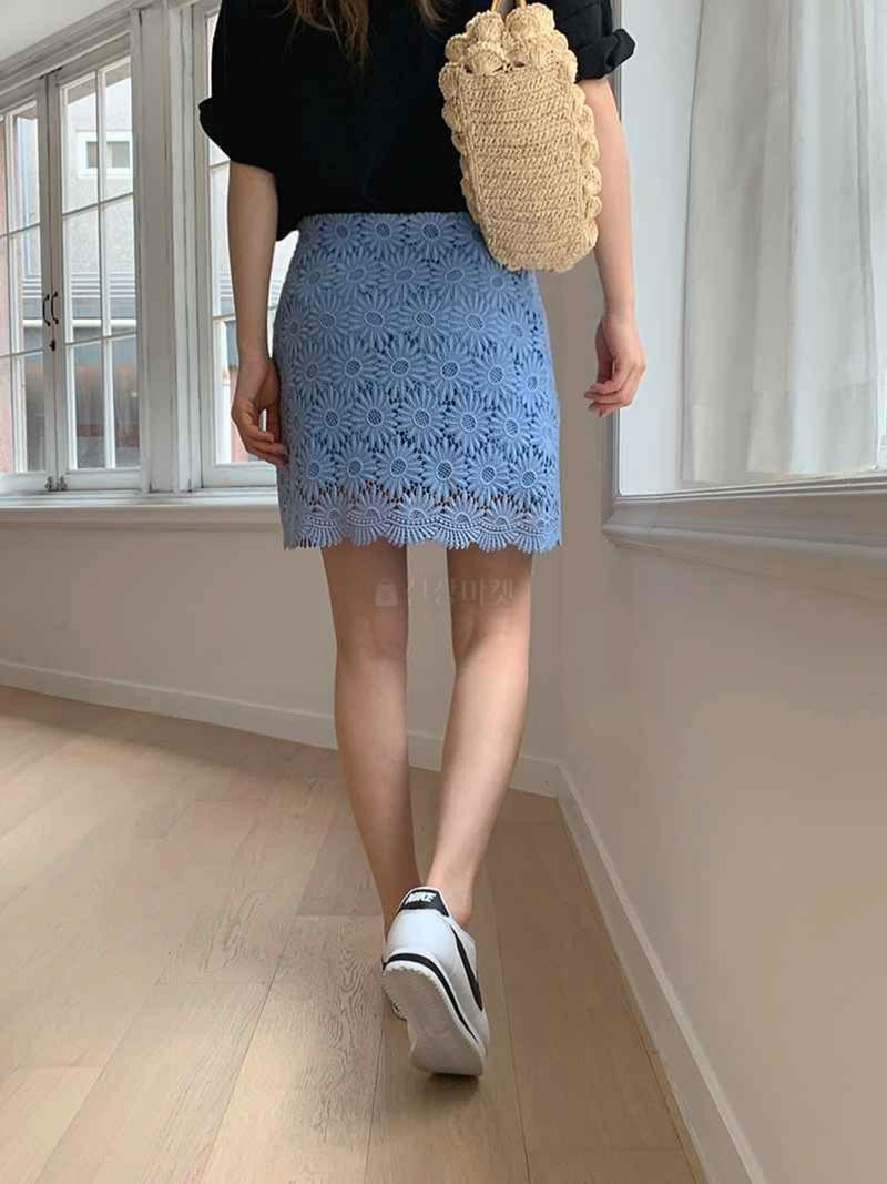 Jkichi - Korean Women Fashion - #womensfashion - Sun Flower Skirt - 3