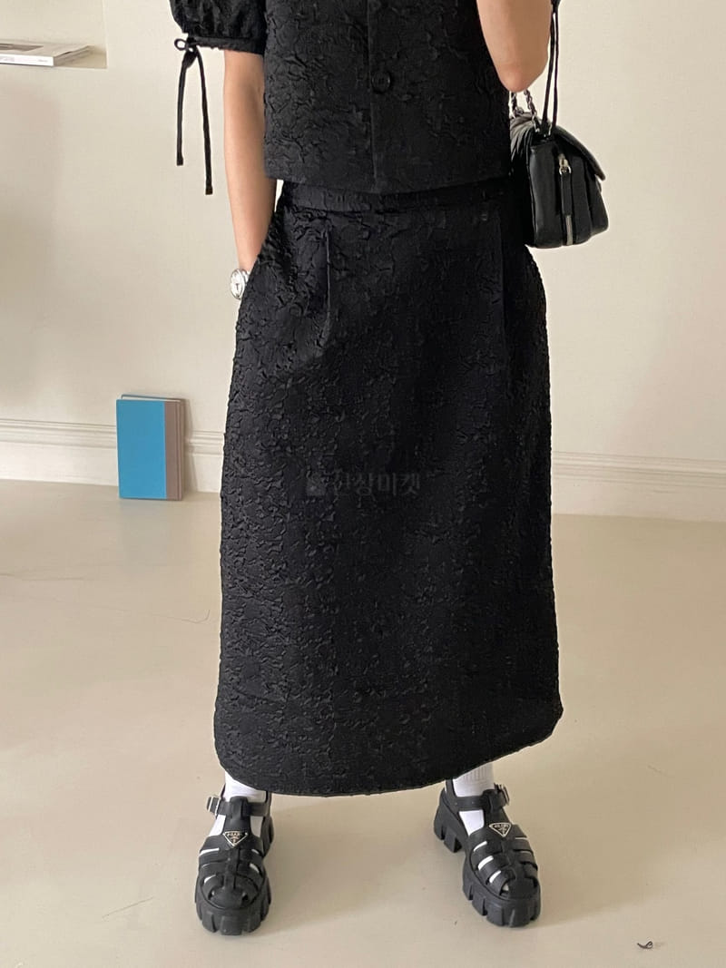 Kare - Korean Women Fashion - #momslook - Jacquard Skirt - 11