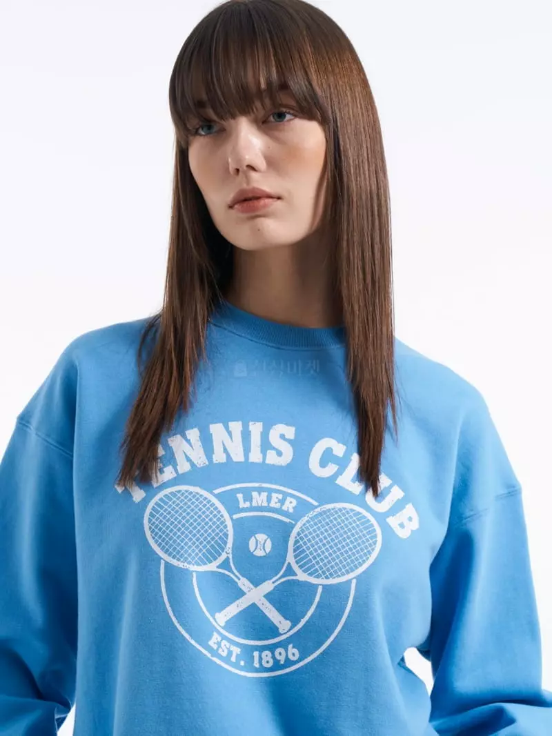 Lamerei - Korean Women Fashion - #momslook - Lmer Tennis Sweatshirt - 3