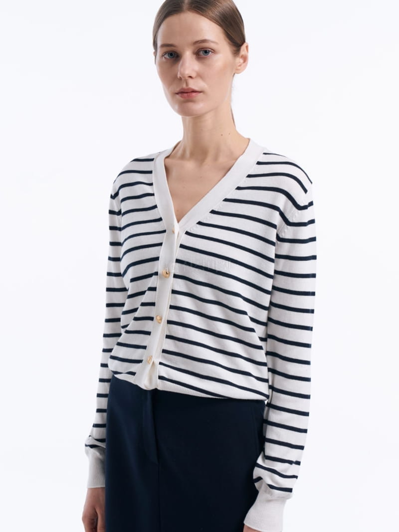 Lamerei - Korean Women Fashion - #momslook - Stripes Cardigan - 2