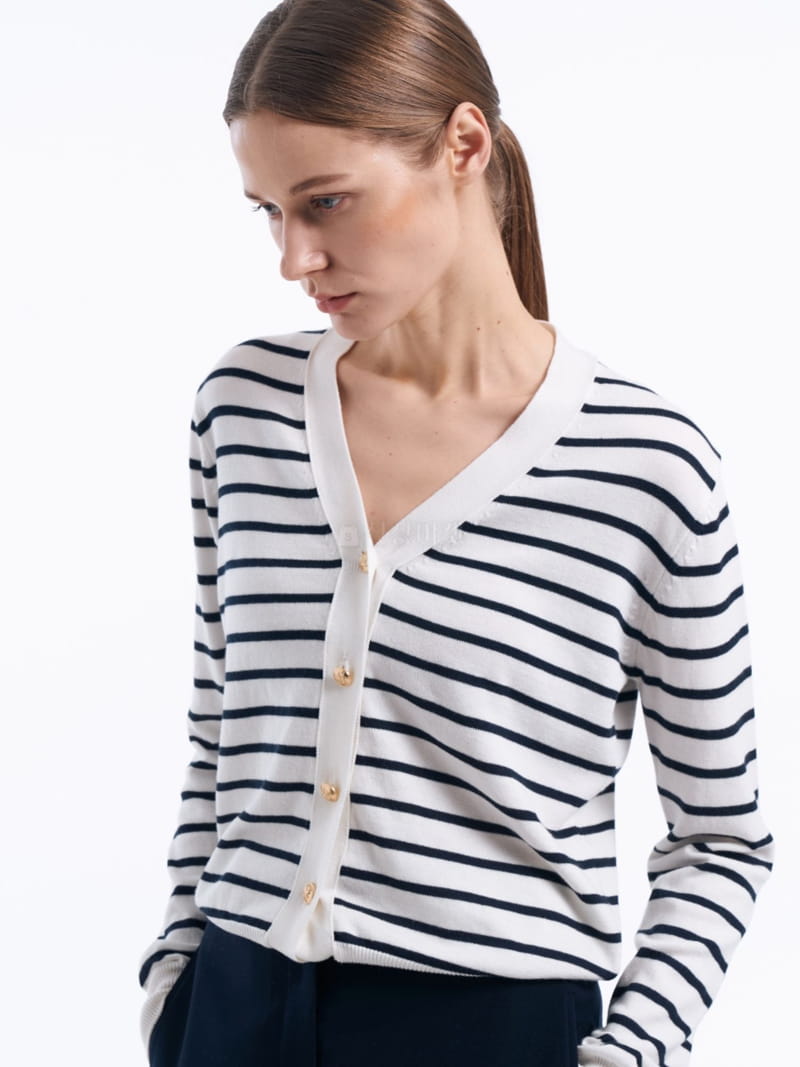 Lamerei - Korean Women Fashion - #womensfashion - Stripes Cardigan - 4