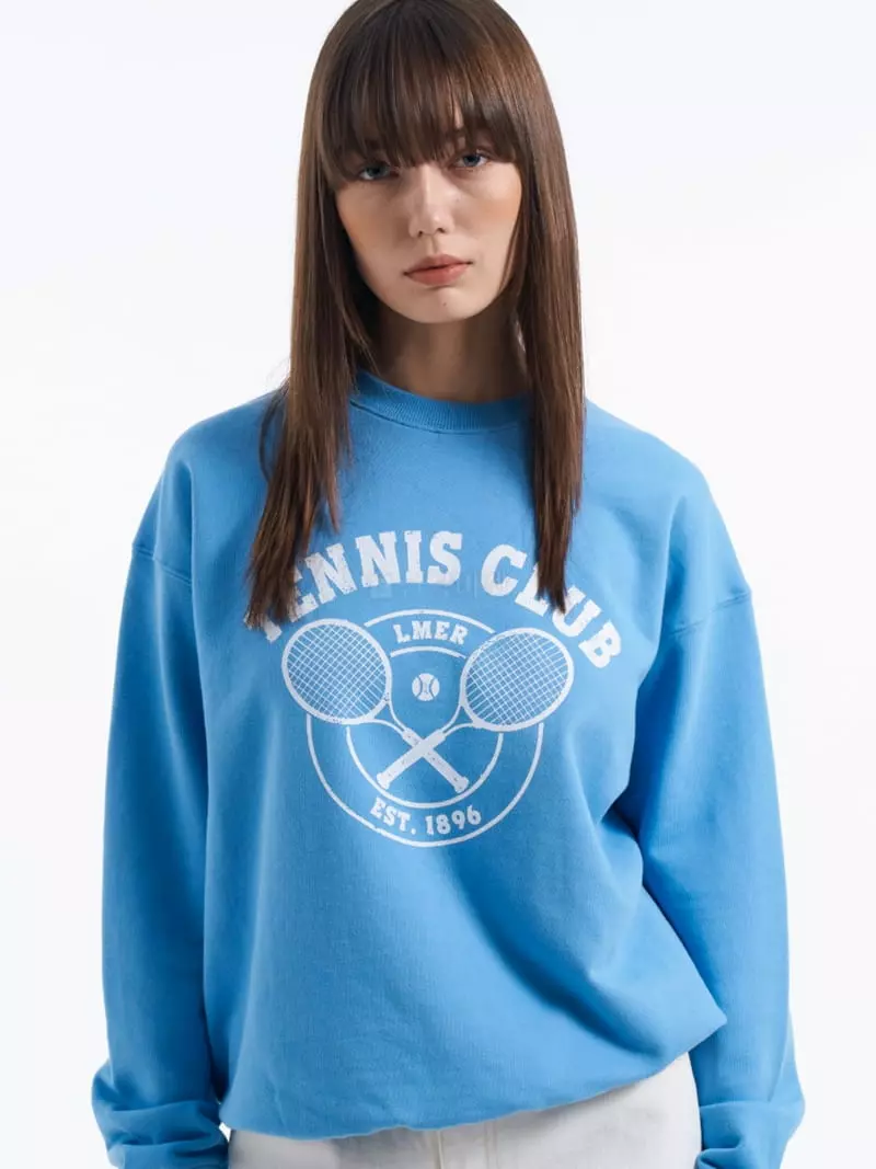 Lamerei - Korean Women Fashion - #womensfashion - Lmer Tennis Sweatshirt - 2