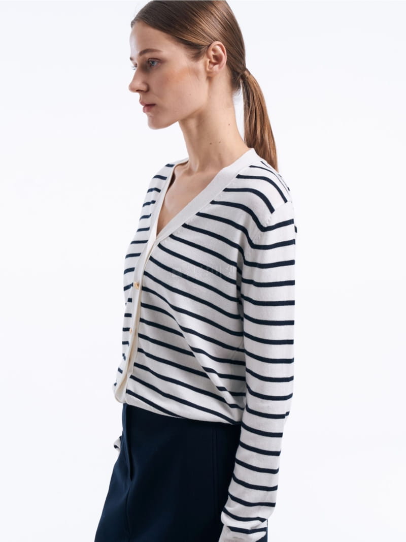 Lamerei - Korean Women Fashion - #womensfashion - Stripes Cardigan - 3