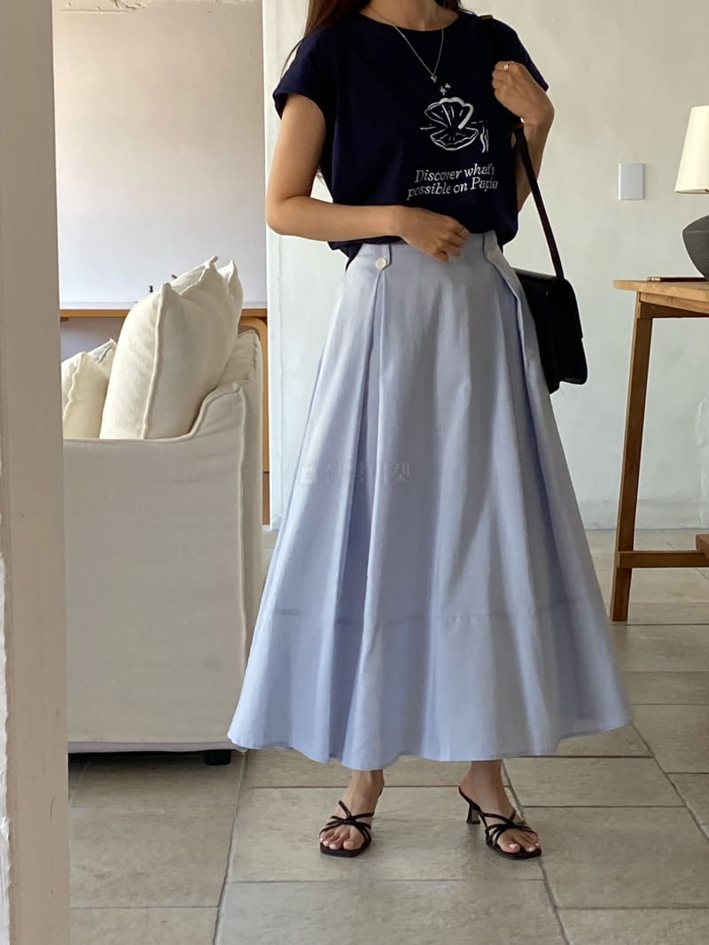 Lewin - Korean Women Fashion - #womensfashion - Aqua Skirt - 10