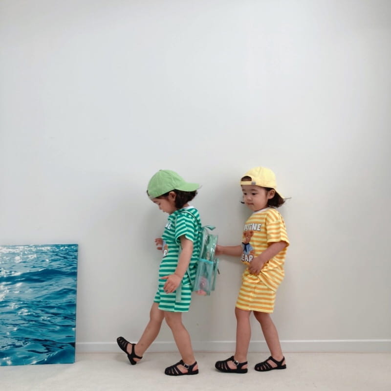 Little Rabbit - Korean Children Fashion - #magicofchildhood - Marine Top Bottom Set - 2