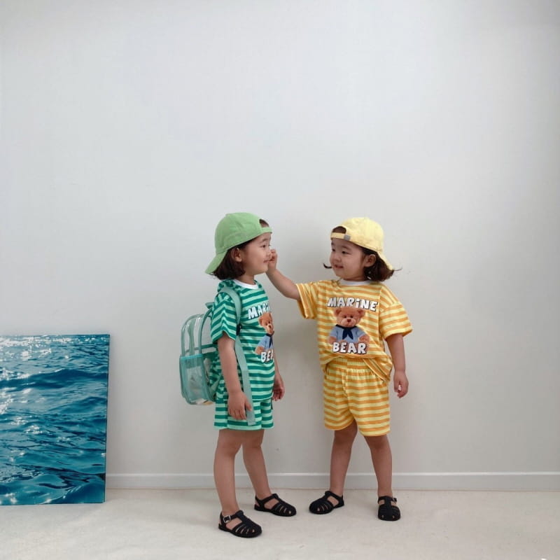 Little Rabbit - Korean Children Fashion - #minifashionista - Marine Top Bottom Set - 4