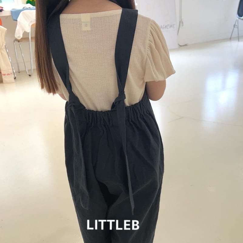 Littleb - Korean Children Fashion - #Kfashion4kids - Iinen Dungarees Pants - 11