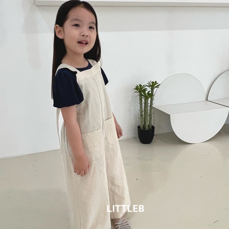 Littleb - Korean Children Fashion - #childofig - Iinen Dungarees Pants - 4