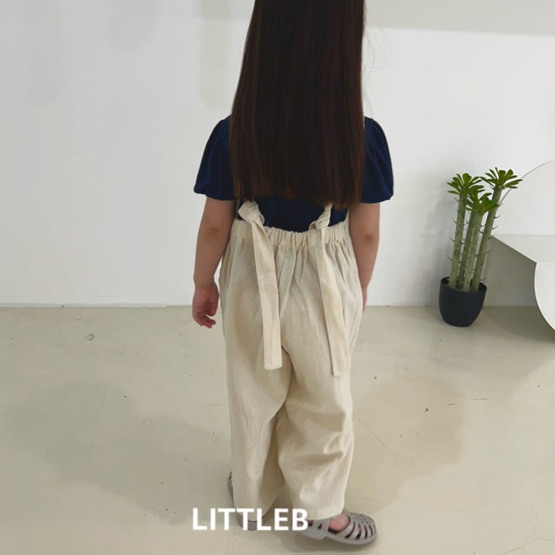 Littleb - Korean Children Fashion - #designkidswear - Iinen Dungarees Pants - 5